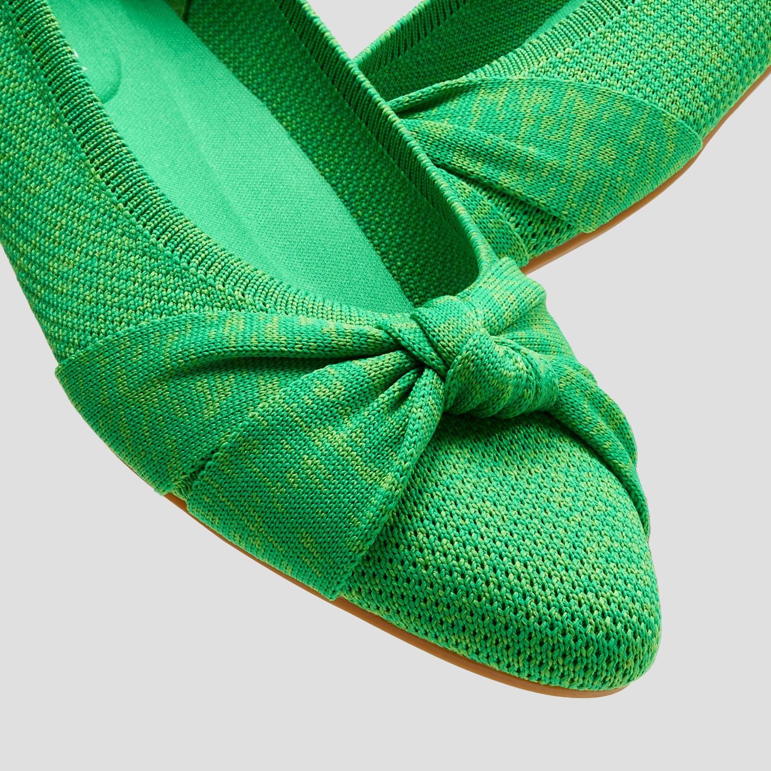 Almond-Toe Knotted Flats (Bibi) Product Image