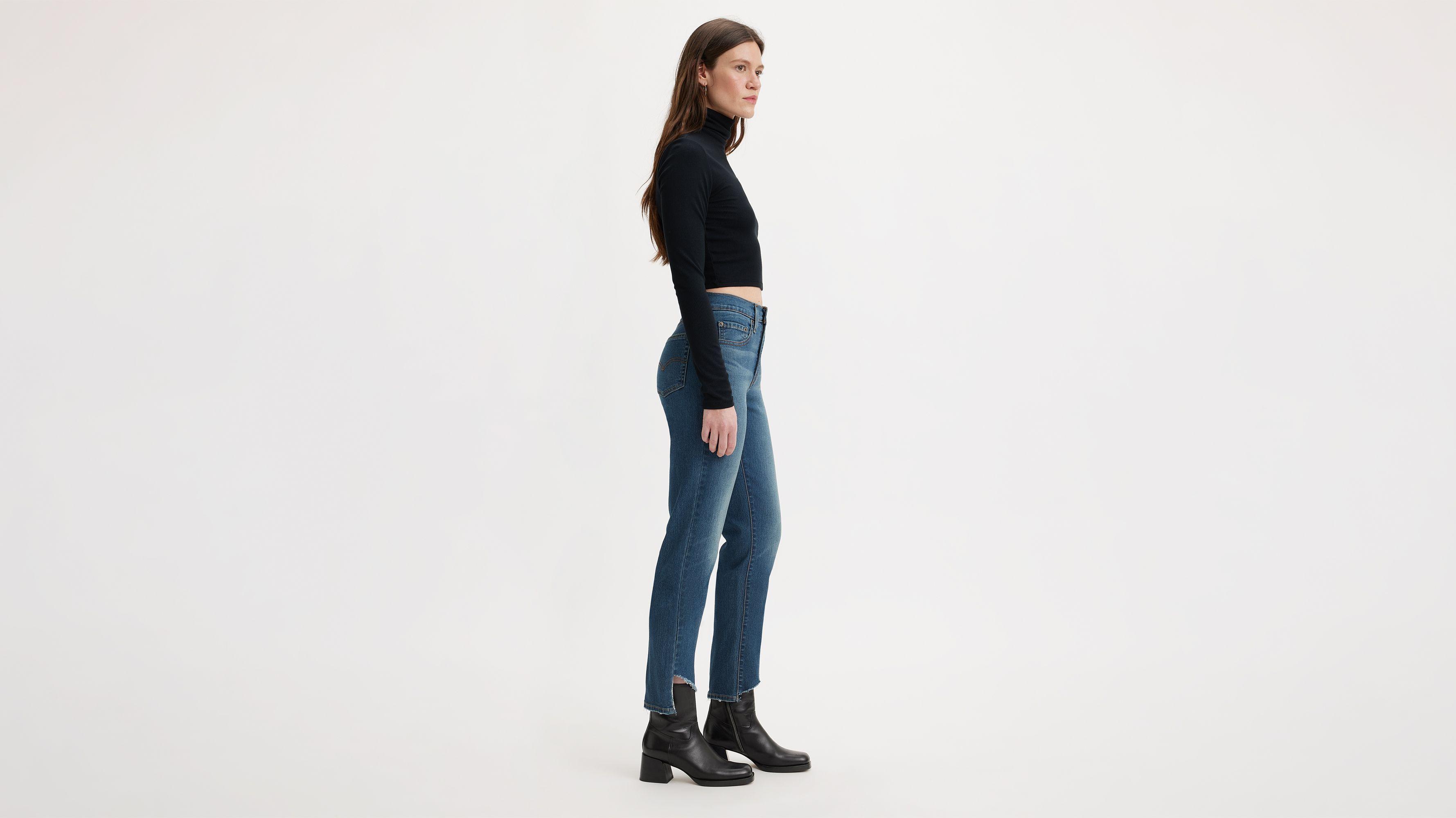 Levi's High Rise Slim Straight Cropped Women's Jeans Product Image