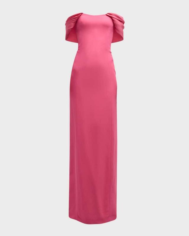 Strapless Column Gown with Draped Detail Product Image