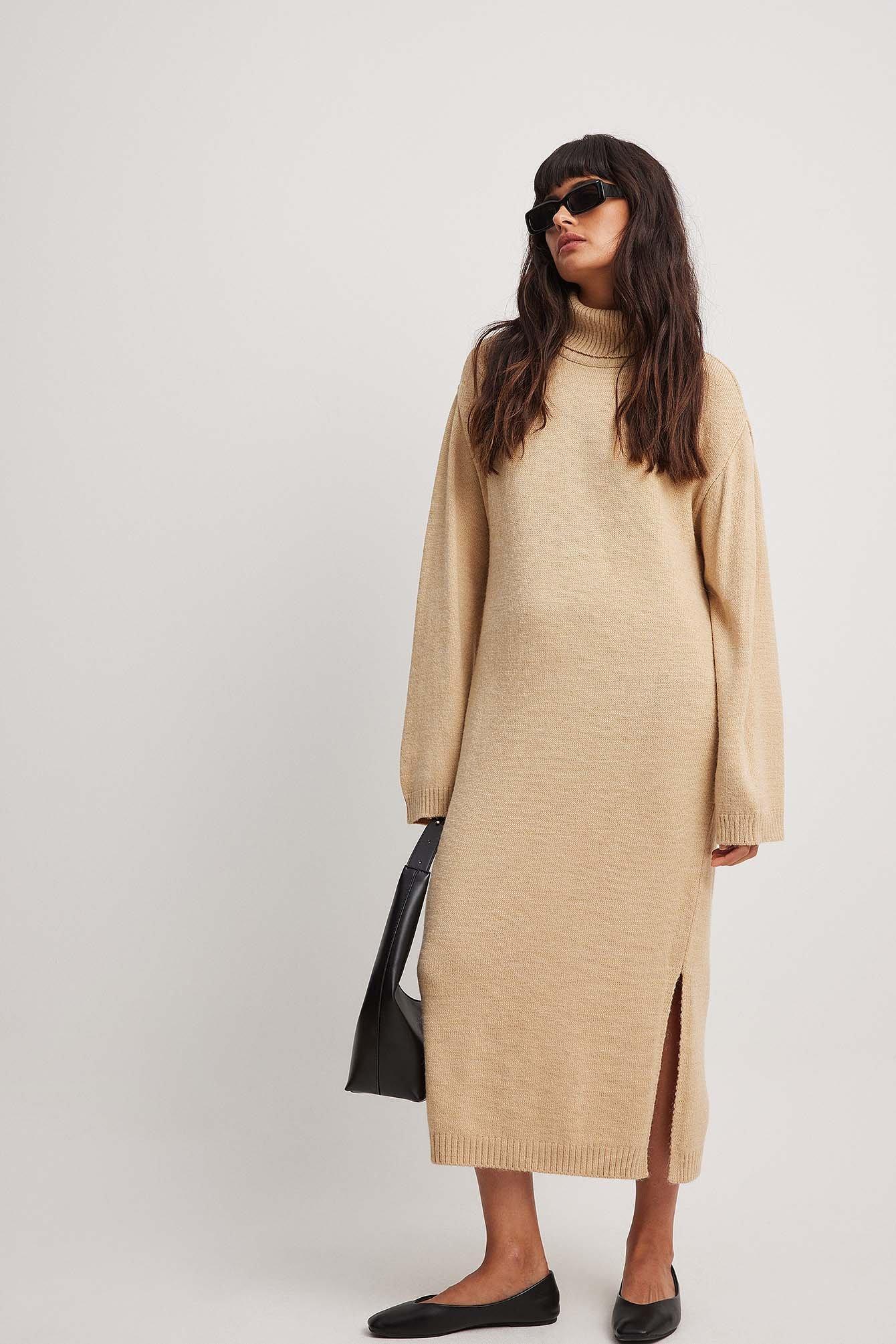 Knitted Oversized Midi Dress Product Image