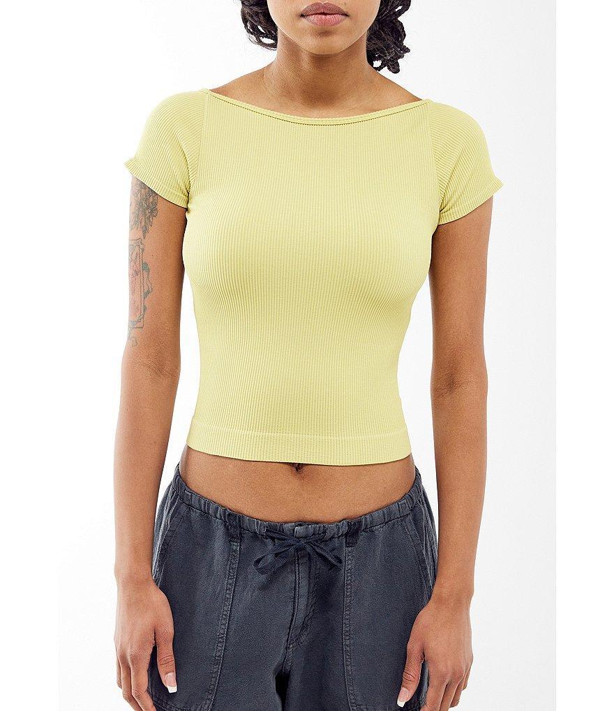 BDG Urban Outfitters Alicia Backless Short Sleeve Top Product Image