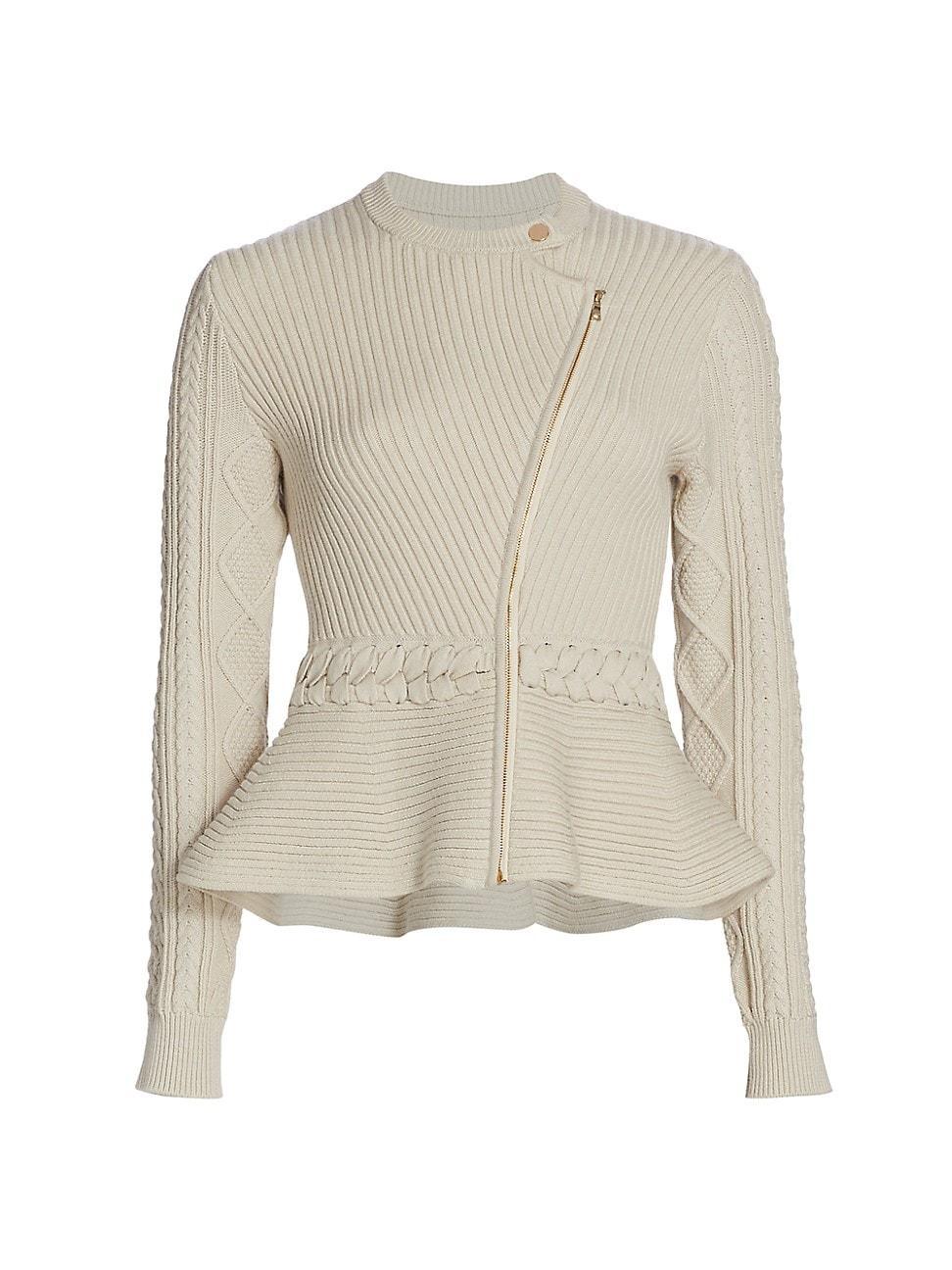 Womens Andi Knit Peplum Jacket Product Image