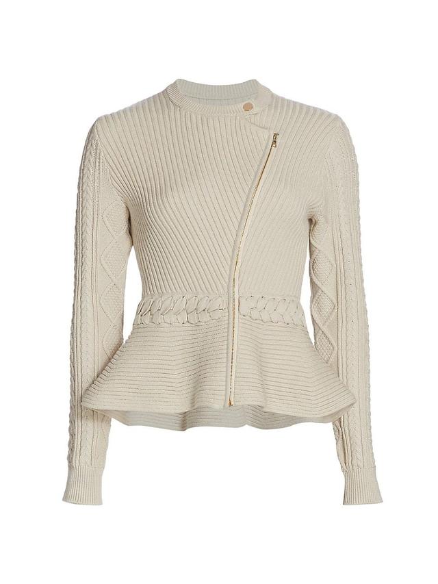 Womens Andi Knit Peplum Jacket Product Image