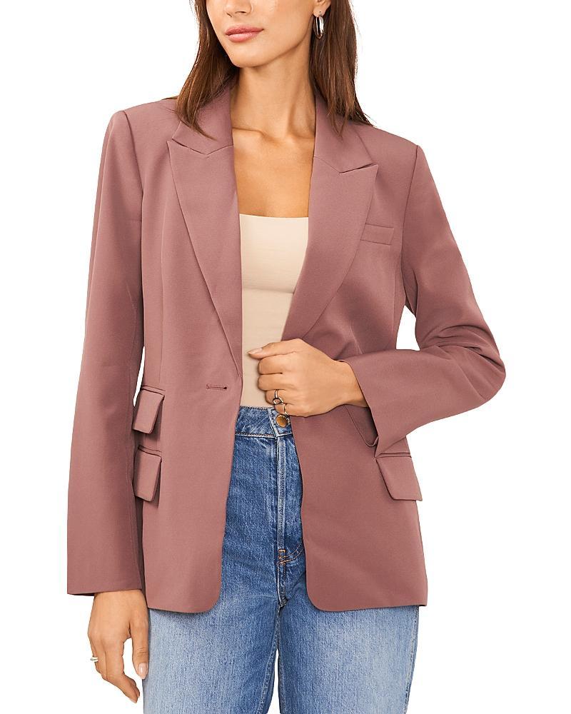 1.state Womens Straight-Fit One-Button Tuxedo Blazer Product Image