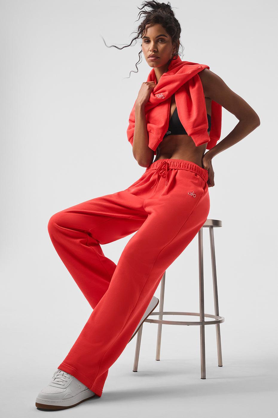 Accolade Straight Leg Sweatpant - Red Hot Summer Female Product Image