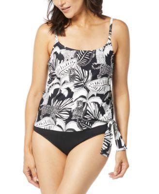 Coco Reef Womens Stella Tropical Print Tankini Top Matching Bottoms Swim Cover Up Product Image