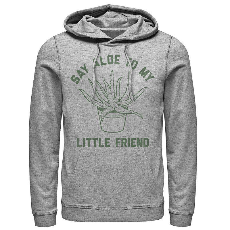 Mens Say Aloe To My Little Friend Hoodie Athletic Grey Product Image