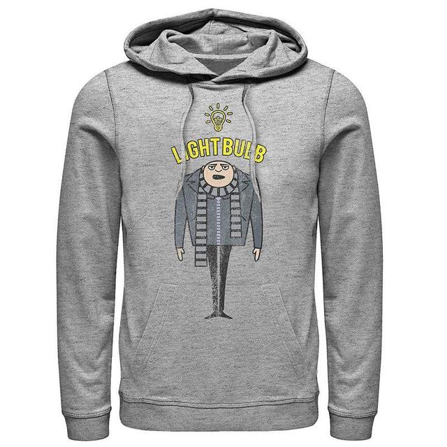 Mens Despicable Me Minions Gru Light Bulb Pullover Hoodie Product Image