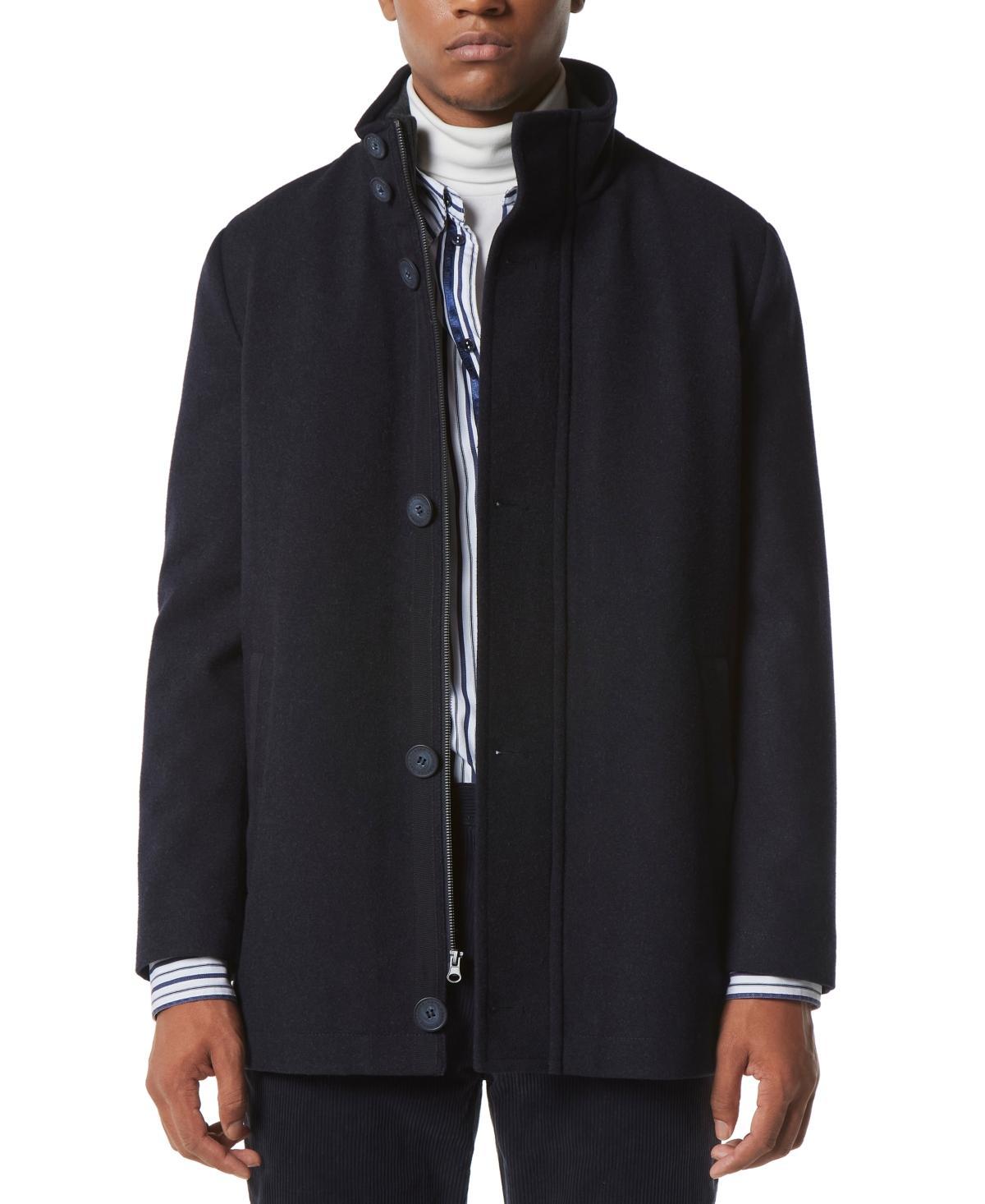 Marc New York Mens Signature Dorsey Zip-Front Wool Blend Car Coat Product Image