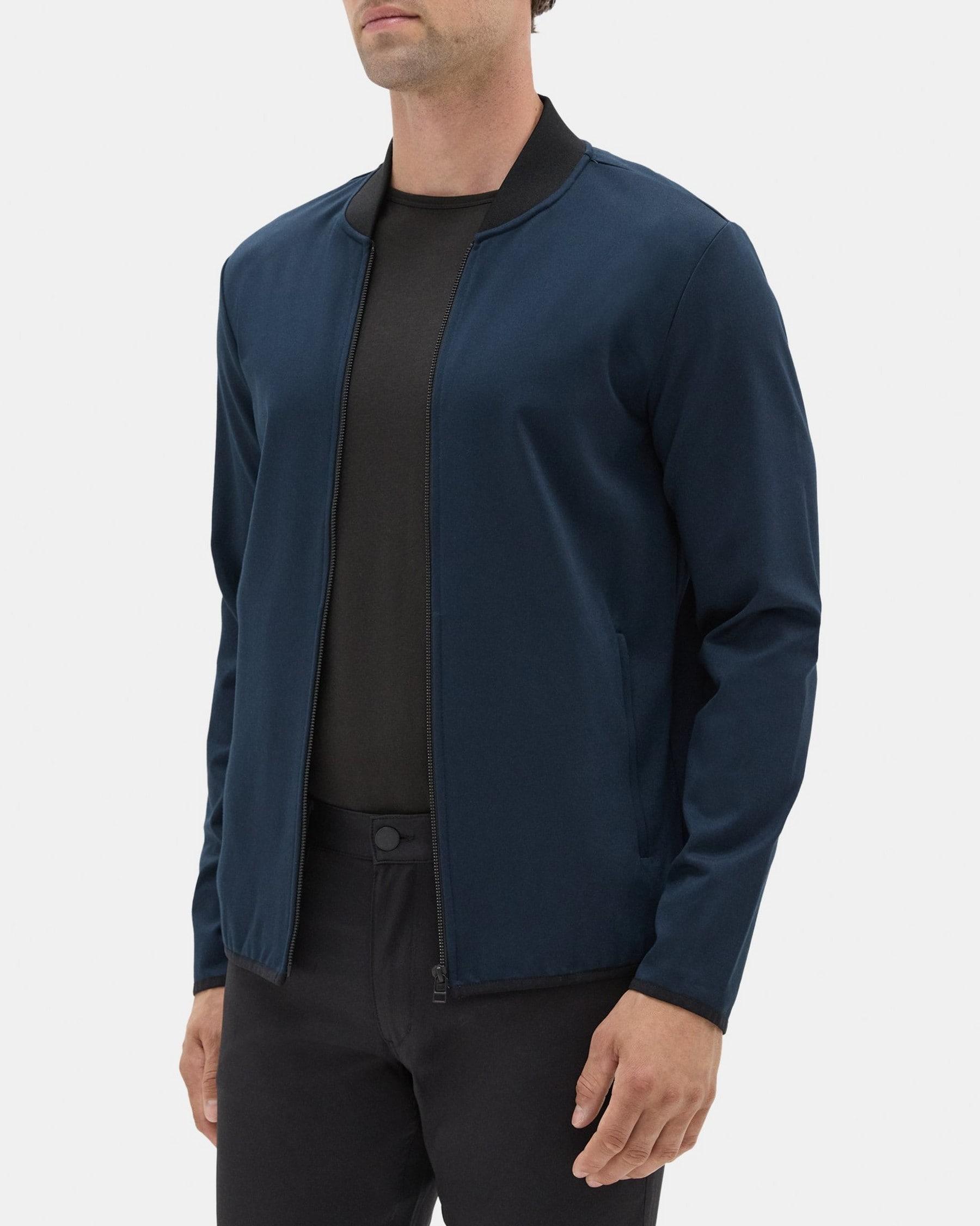 Bomber Jacket in Stretch Tech Knit Product Image