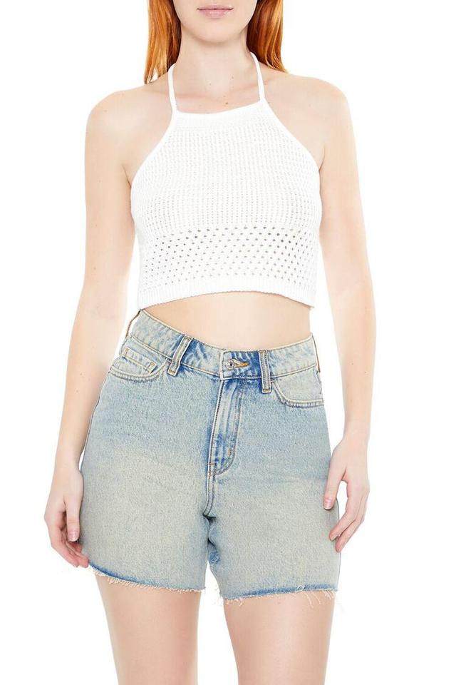 Sweater-Knit Halter Crop Top | Forever 21 Product Image