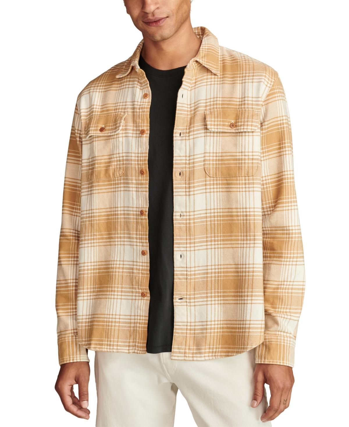 Lucky Brand Mens Plaid Cloud Soft Flannel Shirt Product Image