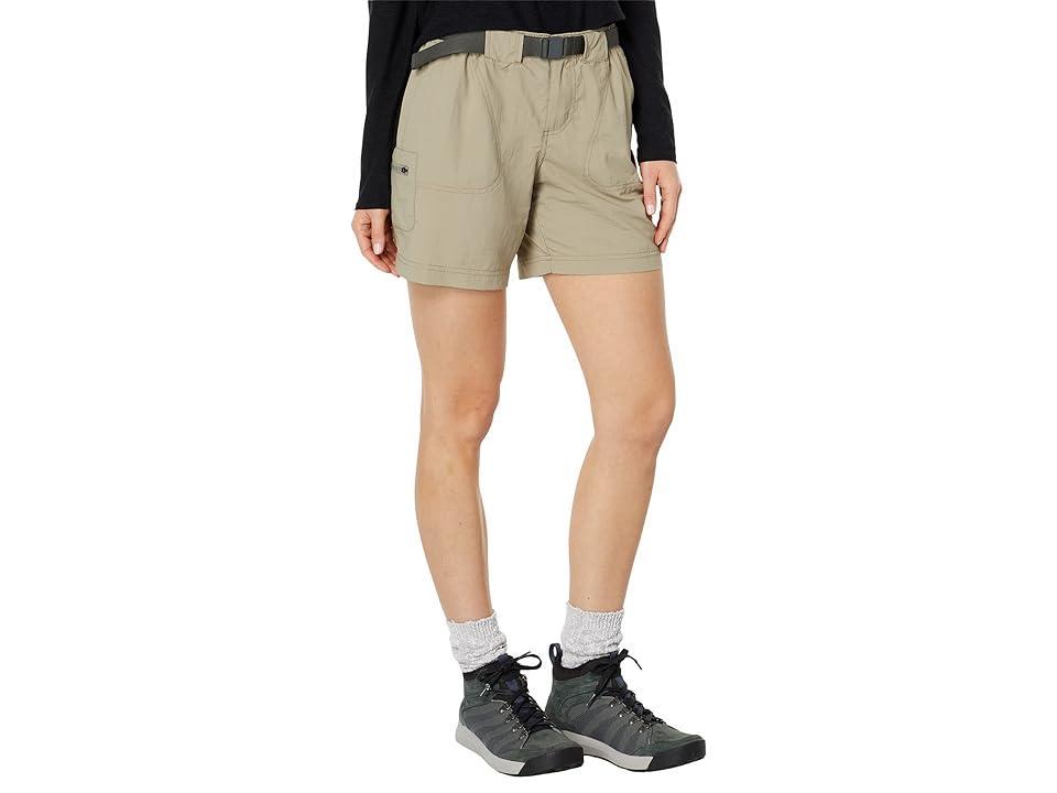 Columbia Sandy River Cargo Short (Tusk/Metal) Women's Shorts Product Image