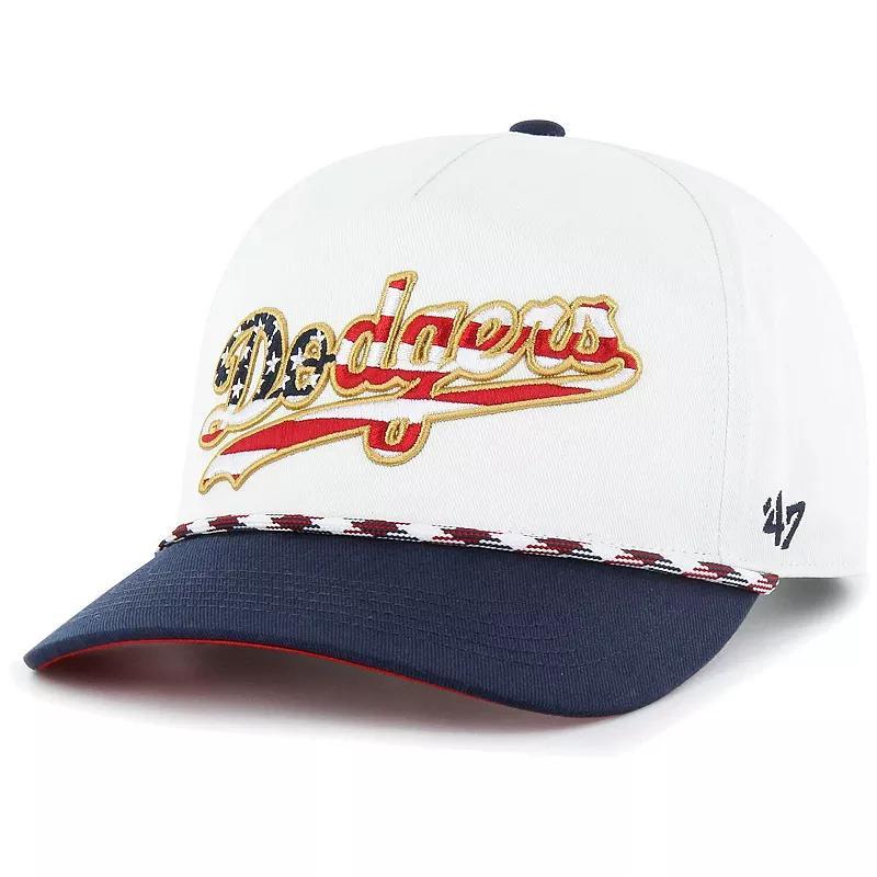 Mens 47 Los Angeles Dodgers Flag Script Hitch Snapback Hat Product Image