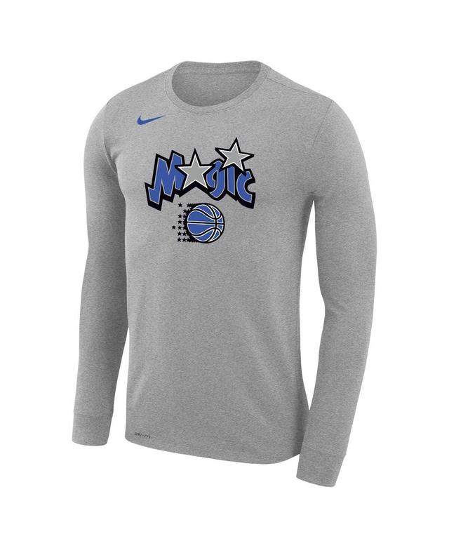 Mens Nike Gray Orlando Magic Classic Edition Legend Performance Long Sleeve T-shirt Product Image