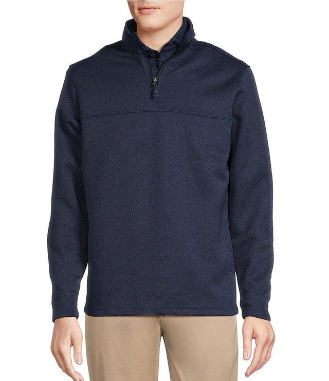 Cremieux Big & Tall Blue Label Textured Quarter-Zip Pullover Product Image