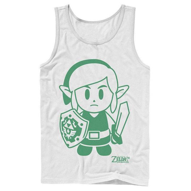 Mens Nintendo Legend Of Zelda Links Awakening Link Green Outline Portrait Tank Top Product Image