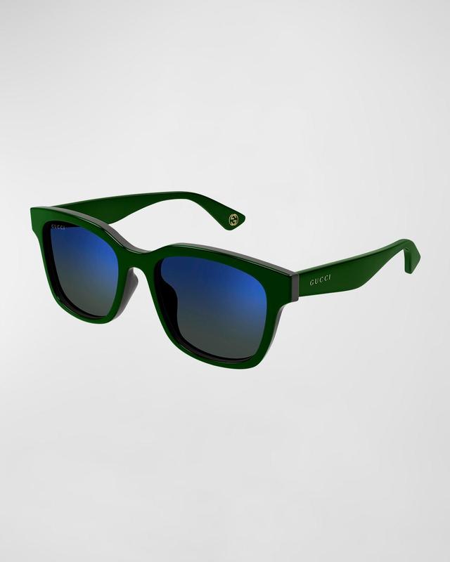 Mens Rectangle Acetate Sunglasses Product Image