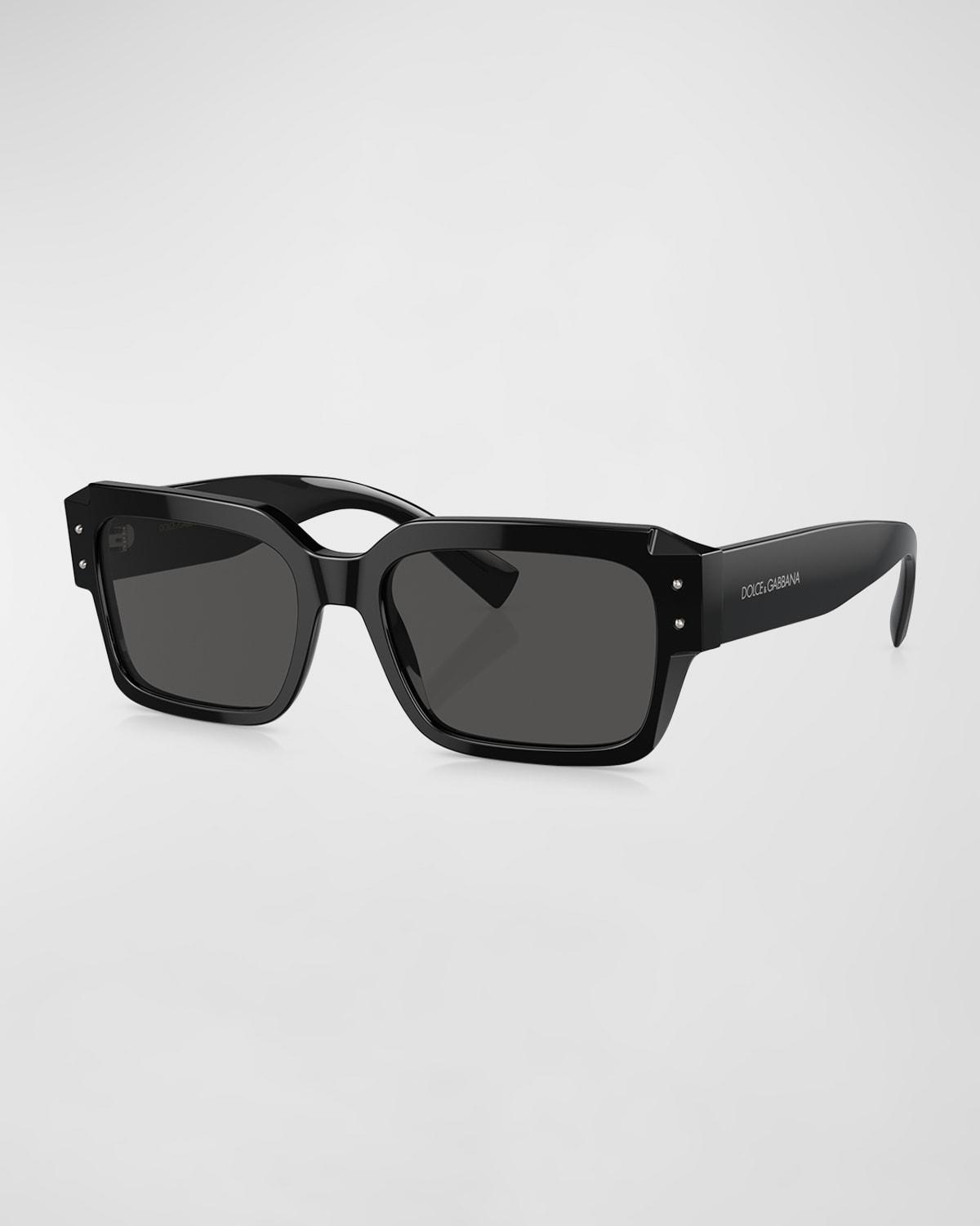 Mens Dg4460 Acetate Rectangle Sunglasses Product Image