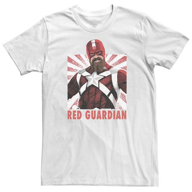 Marvel Big & Tall Marvel Black Widow Red Guardian Graphic Style Portrait Tee, Men's, Size: 3XL Tall, White - Size: 3XL Tall Product Image