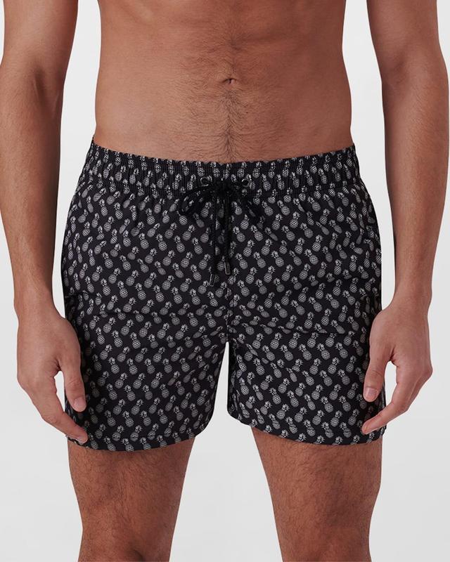 Mens Pineapple-Print Swim Shorts Product Image