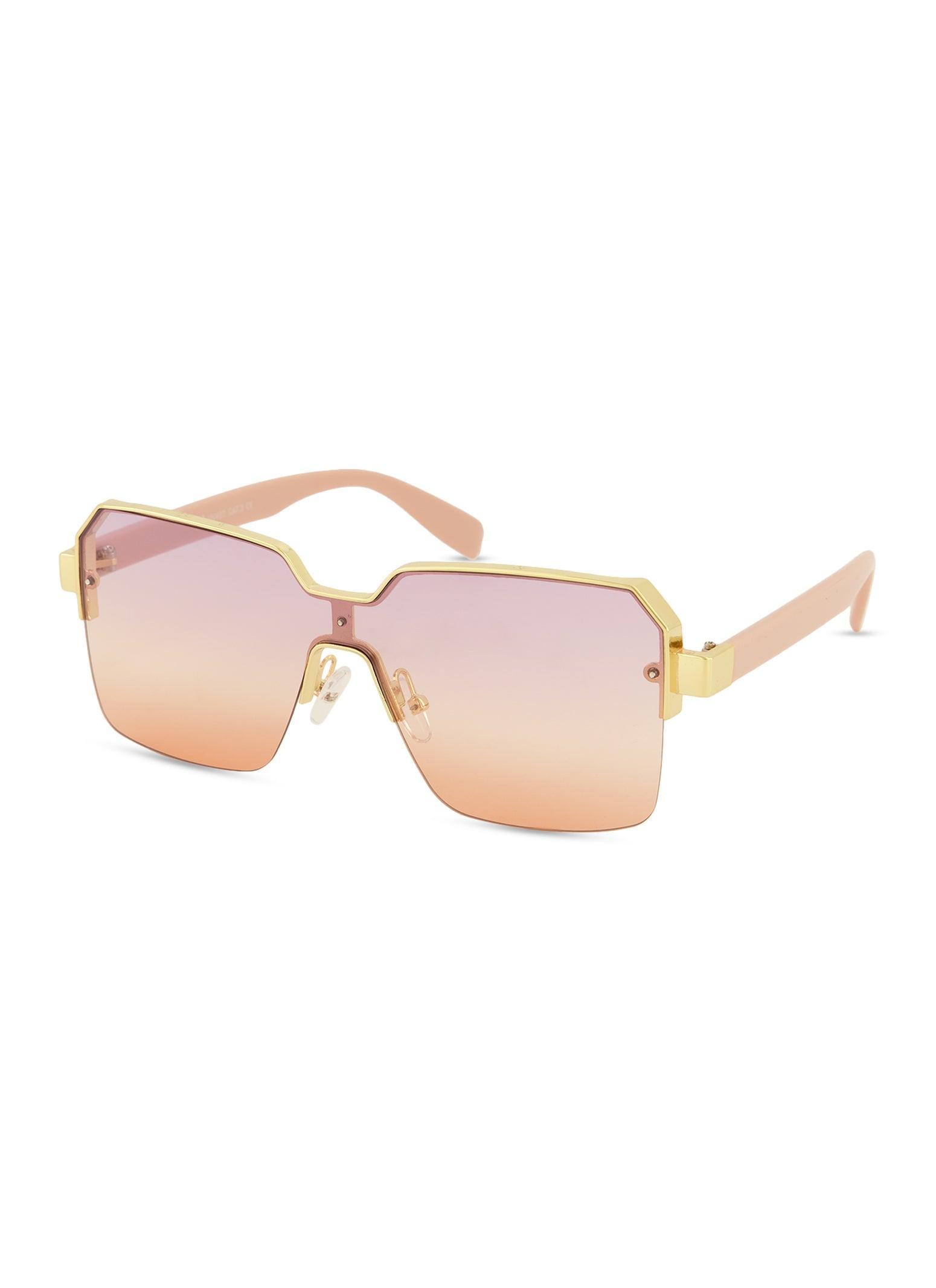 Metallic Detail Ombre Lens Sunglasses Female Product Image