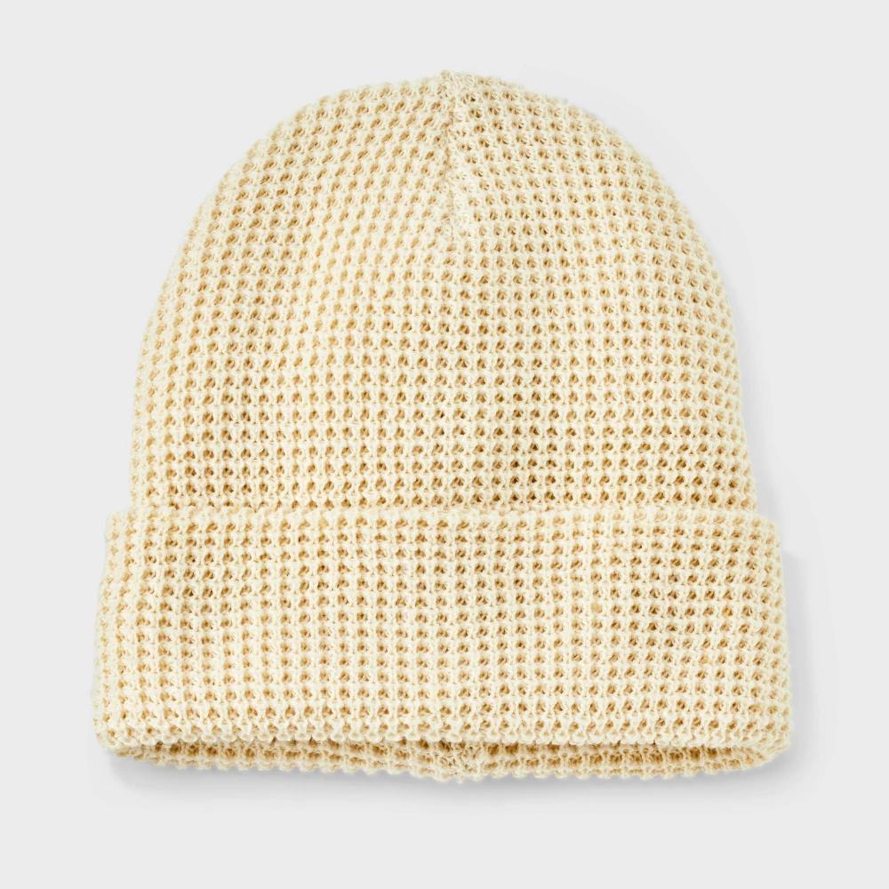 Mens Waffle Knit Beanie - Goodfellow & Co Product Image