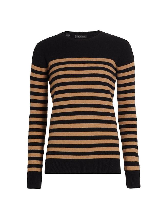 Womens Striped Cashmere Sweater Product Image