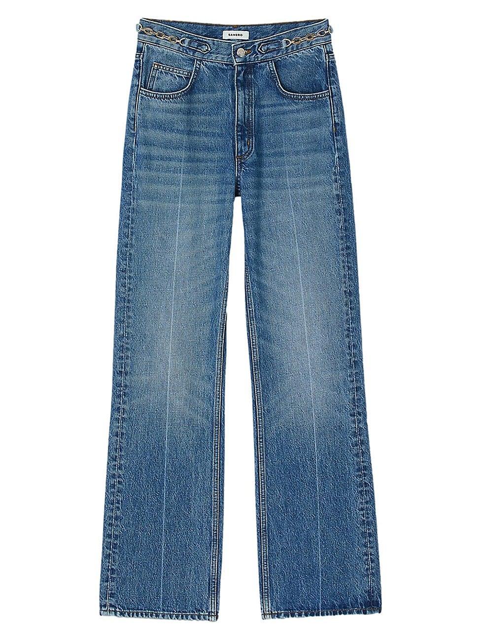 Womens Curb Chain Jeans product image