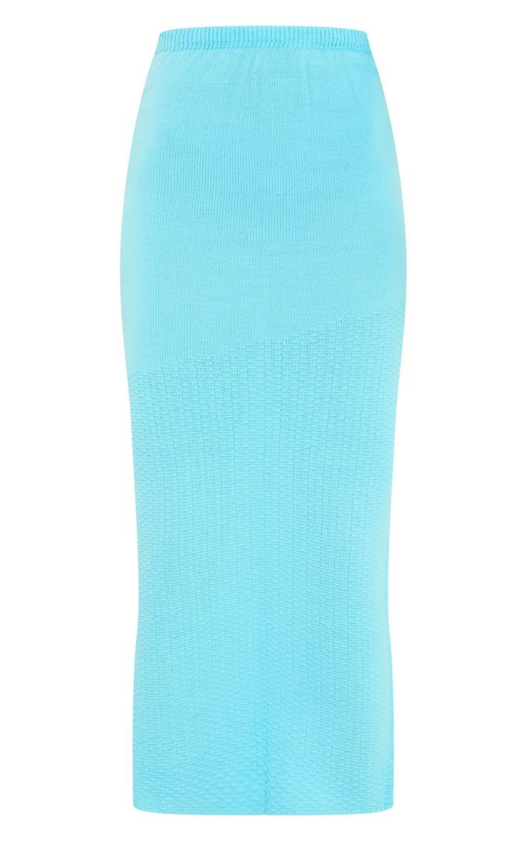 Tall Blue Knitted Midaxi Skirt Product Image