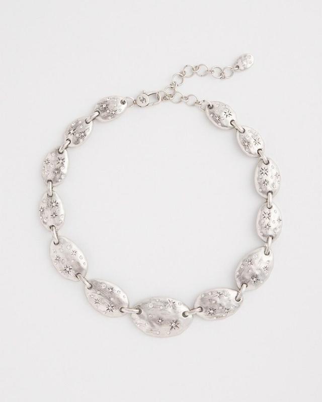 Silver Tone Starry Collar Necklace Product Image