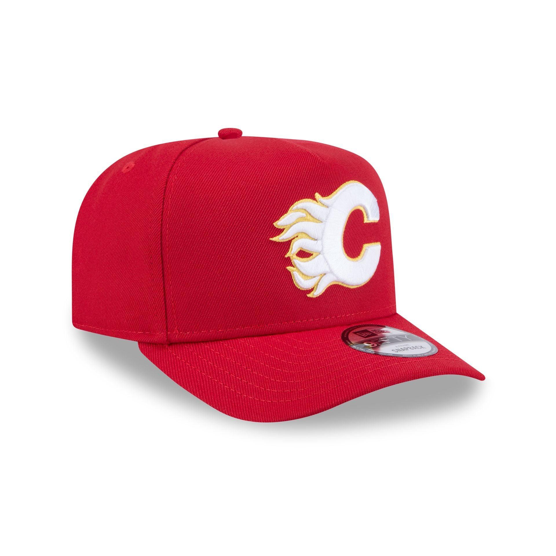 Calgary Flames Team 9FIFTY A-Frame Snapback Hat Male Product Image