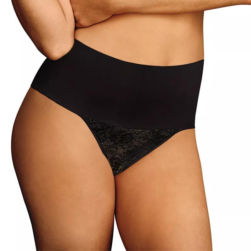 Womens Maidenform Firm Control Shapewear Tame Your Tummy Lace Thong Panty DM0049 Product Image