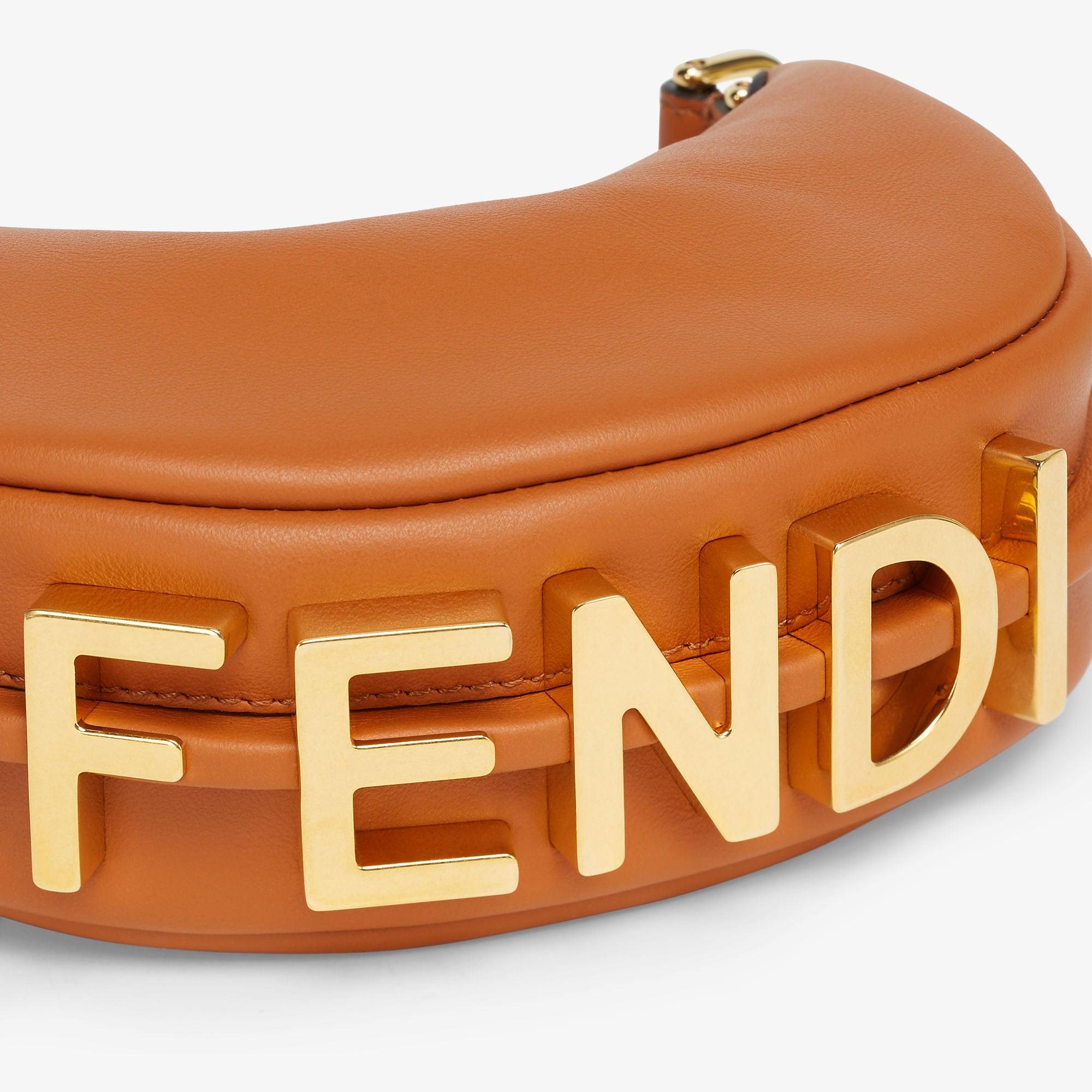 Nano FendigraphyBrown leather charm Product Image