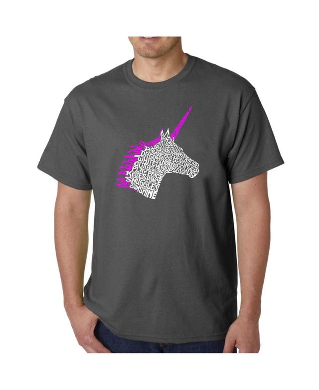 La Pop Art Mens Word Art T-Shirt - Unicorn Product Image