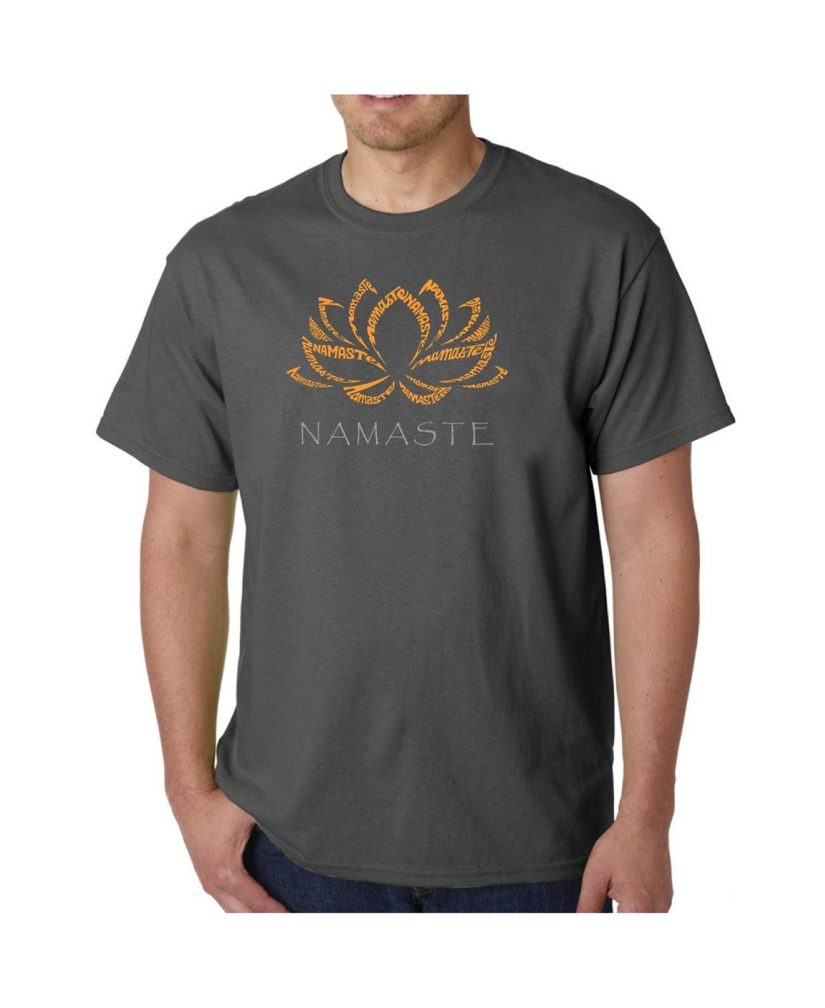 La Pop Art Mens Namaste Word Art T-Shirt Product Image