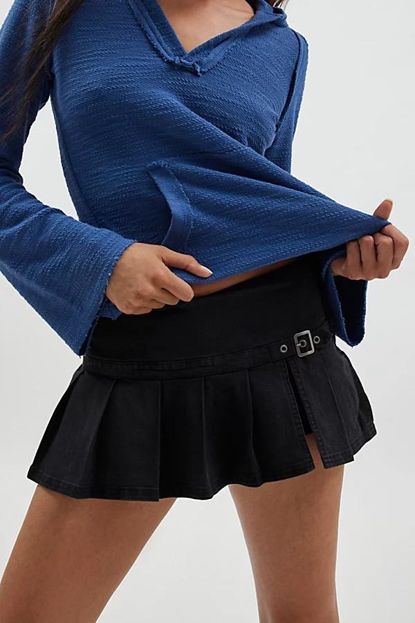 BDG Shaina Belted Denim Micro Mini Skort Womens at Urban Outfitters Product Image