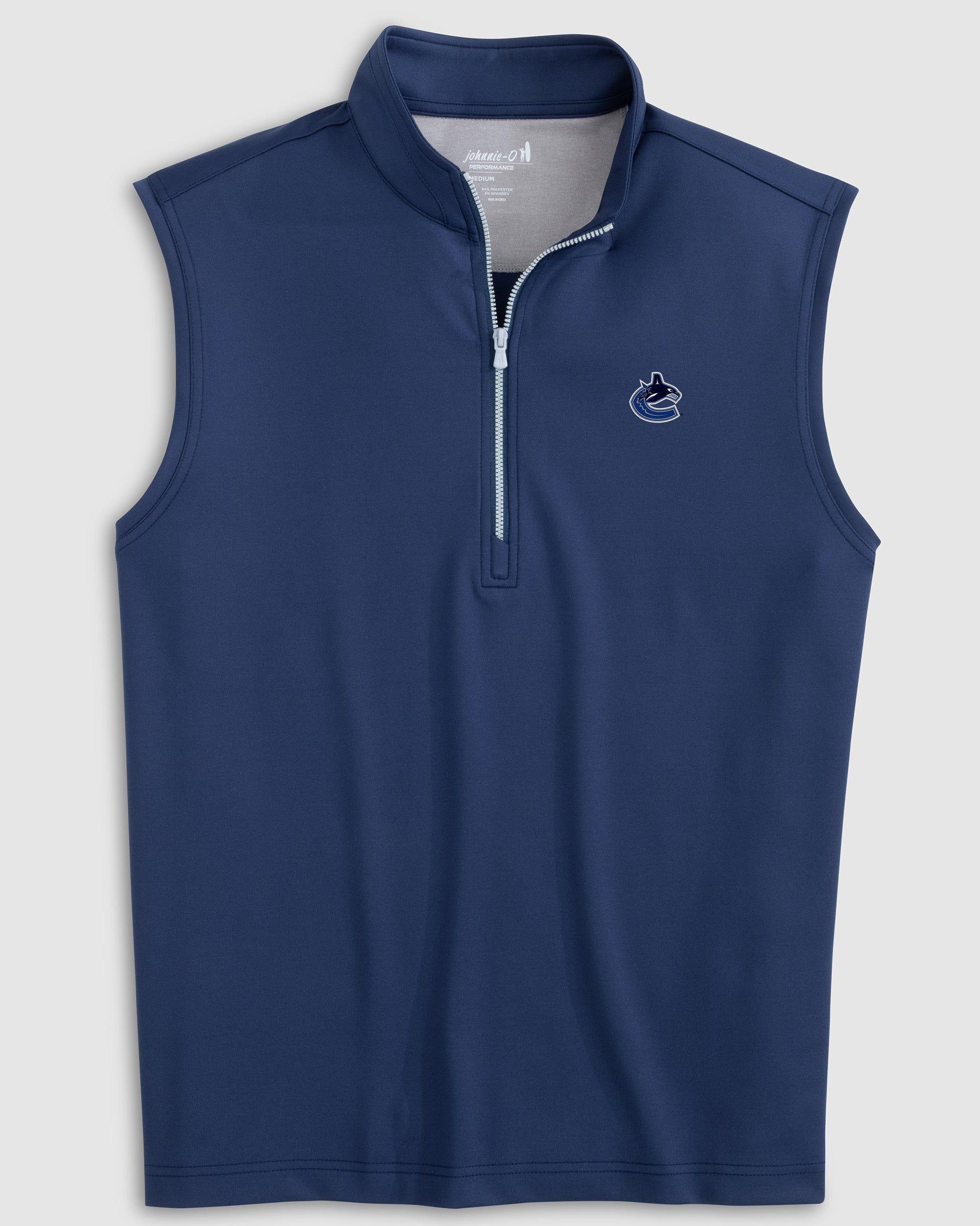 Columbus Blue Jackets Daves Performance 1/4 Zip Vest Product Image