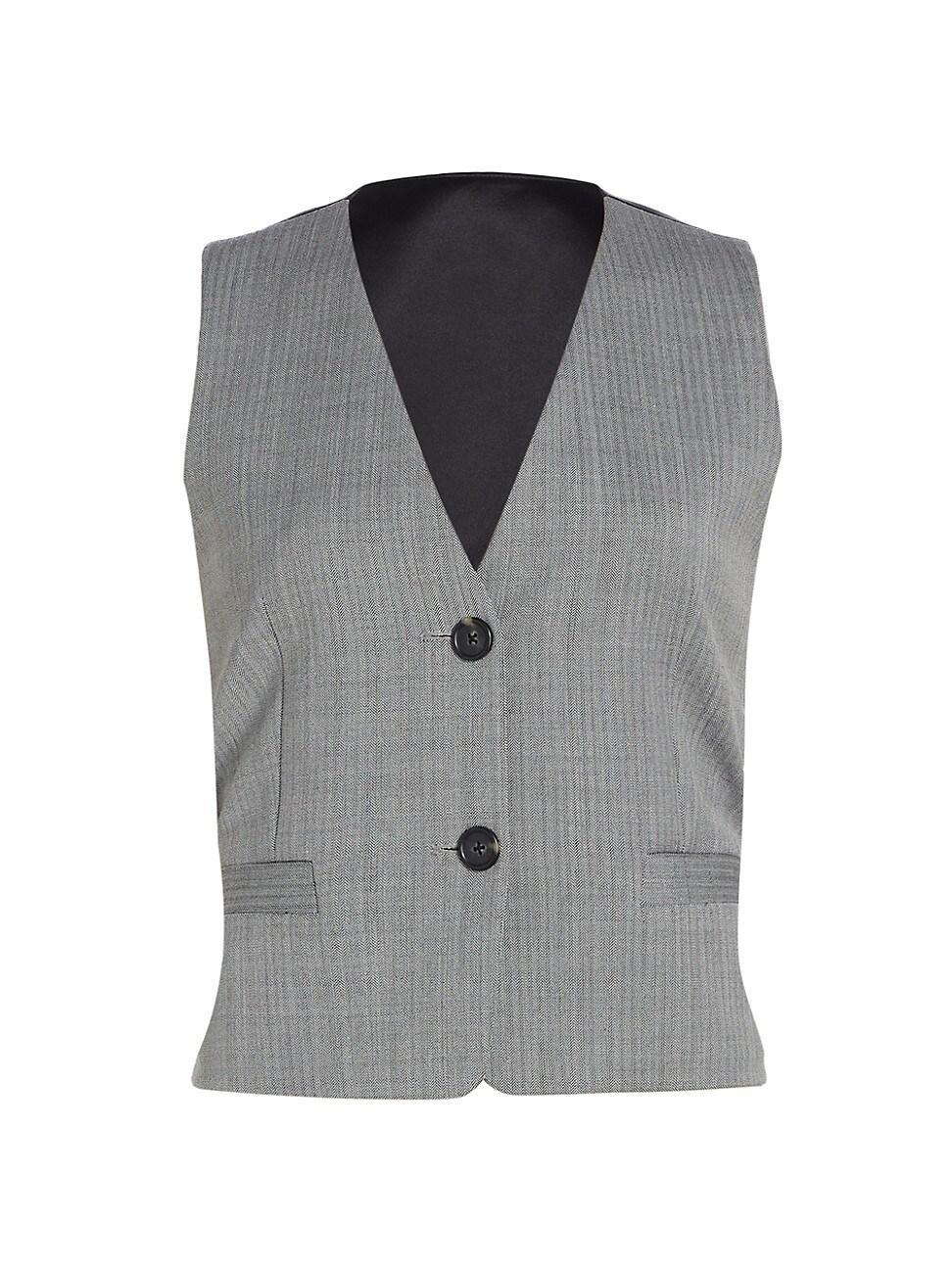 Womens Wool-Blend Tailored Vest Top Product Image