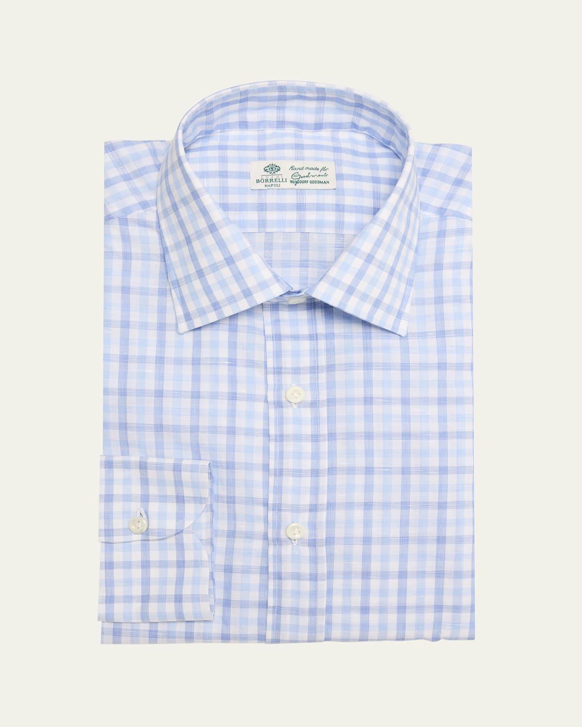 Mens Check Dress Shirt Product Image