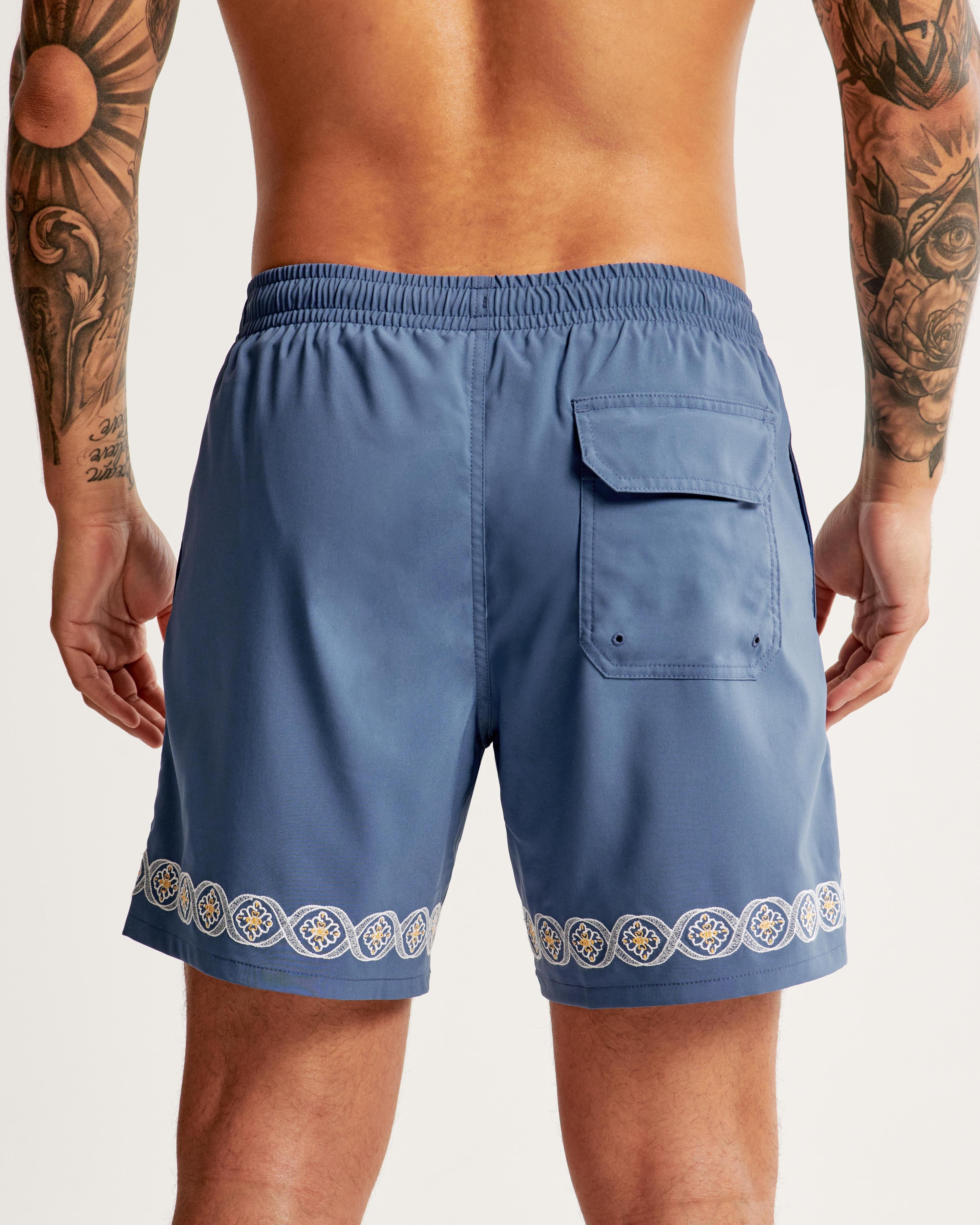 Pull-On Seersucker Swim Trunk Product Image