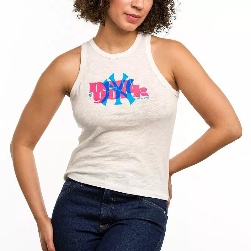 Womens Lusso New York Yankees Lourdes Tank Top Product Image