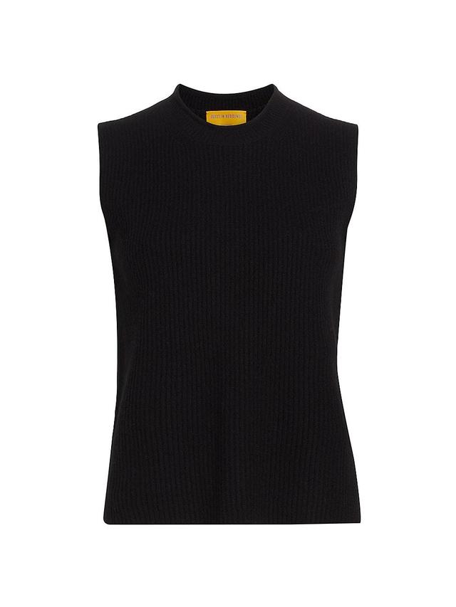 Womens Layer Up! Rib-Knit Cashmere Vest Product Image