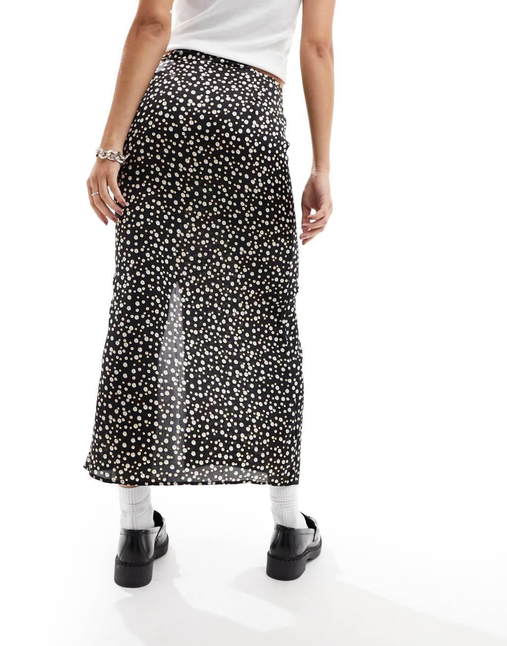 Daisy Street satin midaxi skirt Product Image