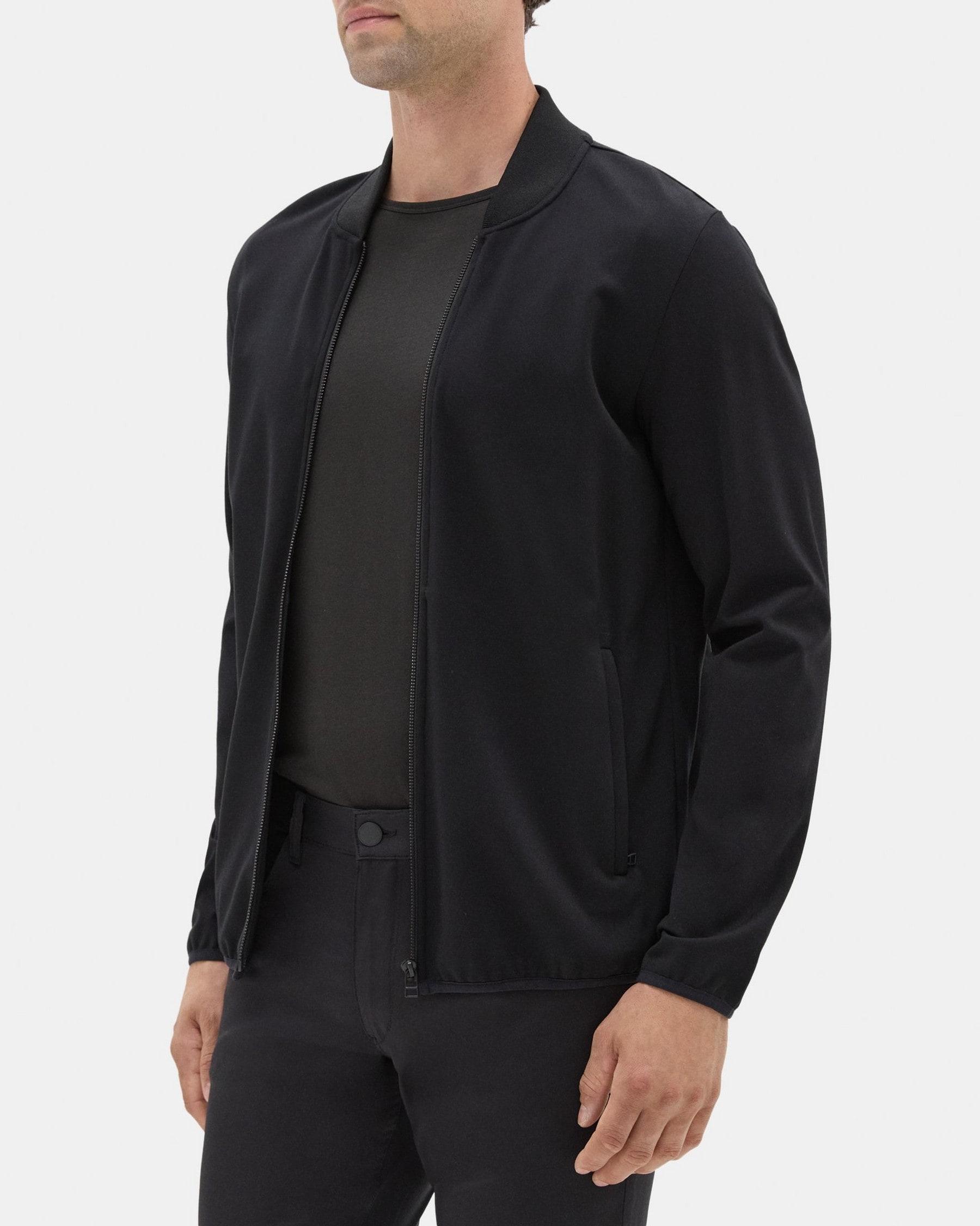 Bomber Jacket in Stretch Tech Knit Product Image