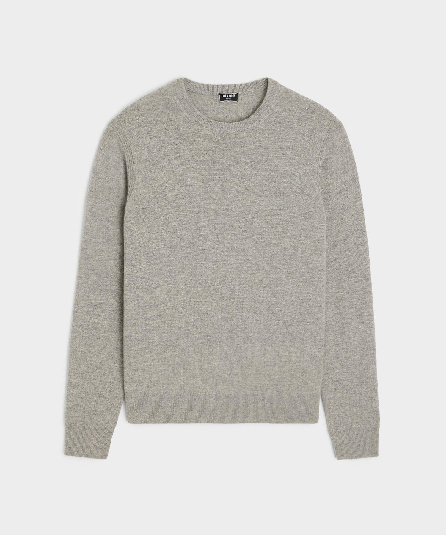 Cashmere Crewneck in Heather Grey Product Image