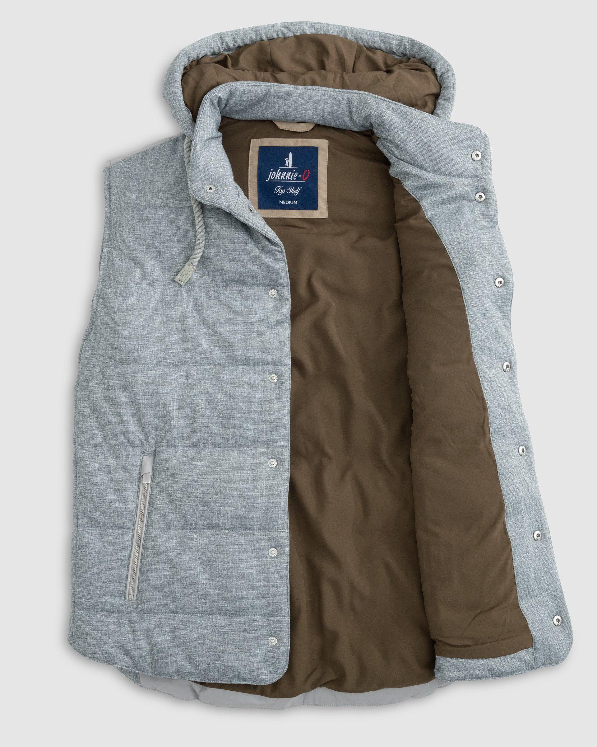 johnnie-O Fairbanks Quilted Hooded Puffer Vest Product Image