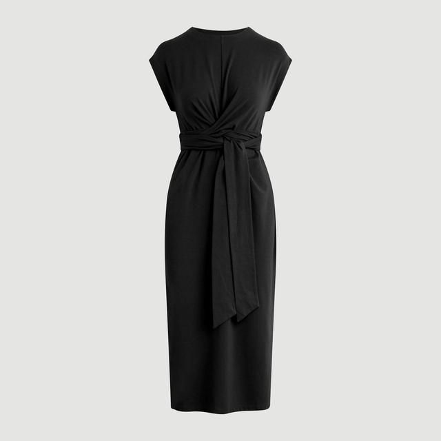 Fei Organic Cotton Tie-Front Midi Dress (Petite) Product Image