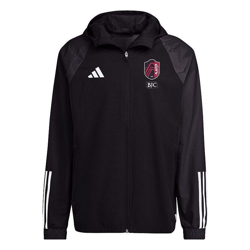 Mens adidas Black St. Louis City SC 2024 All-Weather Raglan Full-Zip Jacket Product Image