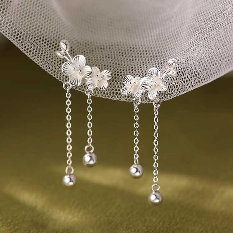 Sterling Silver Floral Stud Earring Product Image